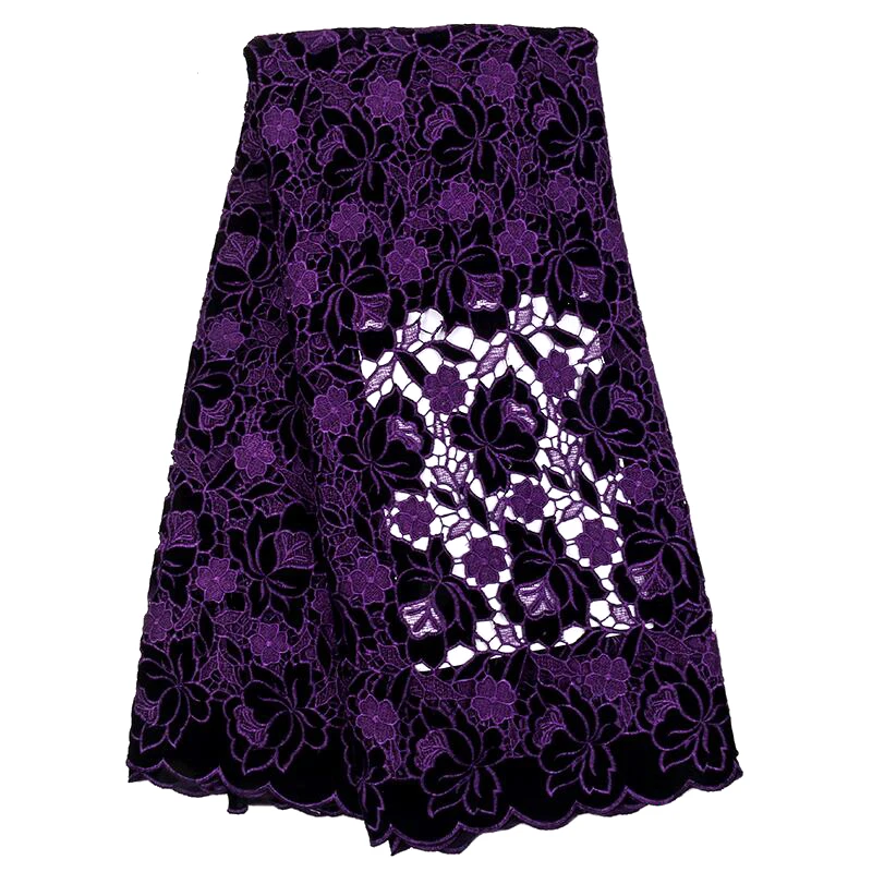 Новейшее высокое качество тяжелая вышивка Африканский ветер хлопок ткань шифон