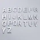 5 см никелированные дверные таблички адрес буквы английского алфавита плиты неоновая вывеска для домашний адрес знака таблицы