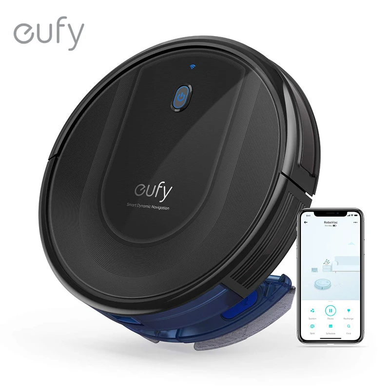 Робот-пылесос eufy RoboVac G10 Hybrid умная динамическая навигация 2 в 1 щетка и швабра Wi-Fi