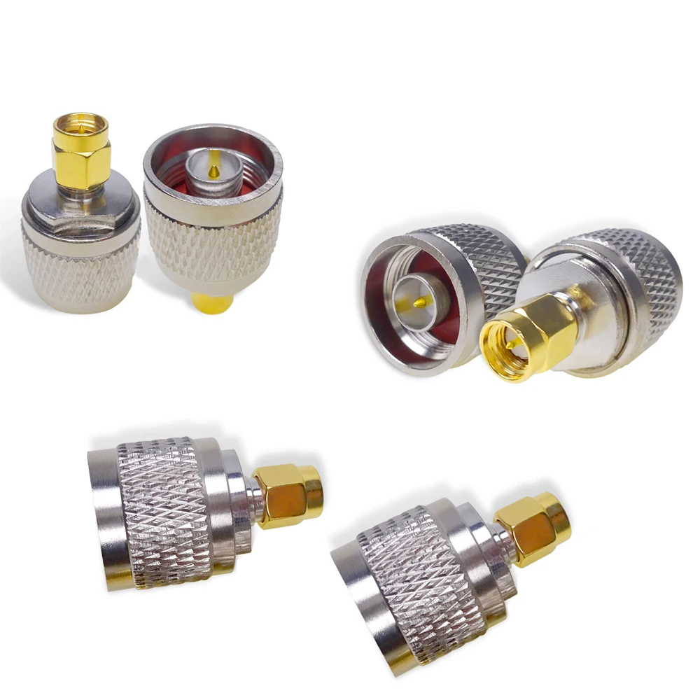 Разъем Cleqee SMA в N RF адаптер разъем штекер никелирование гнездо Позолоченный