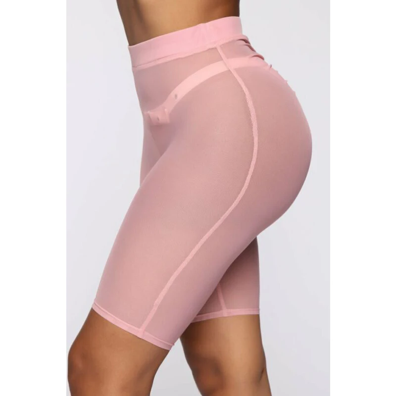 

Women Summer Sexy See Through Fishnet Shorts Leggings Mesh Pants Cycling Skinny Cover Up