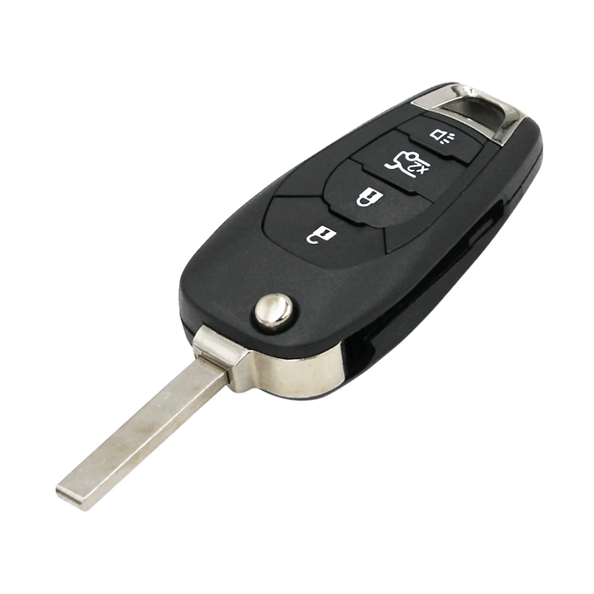 Складной откидной Чехол с 3/4 кнопками дистанционного ключа умный корпус для