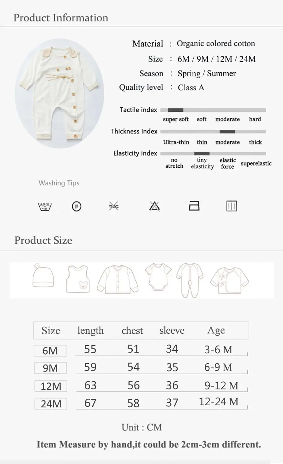 

Newborn Rompers Baby Boy Girl Clothes Solid Color Cotton Button Romper Jumpsuit One-piece Outfit Playsuit Autumn 0-24M Full