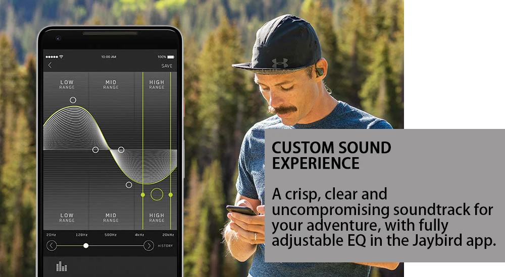 Оригинальные Беспроводные спортивные наушники logitech Jaybird X4 с bluetooth, IPX7 bt4.1с микрофоном, беспроводные наушники для музыки и звонков