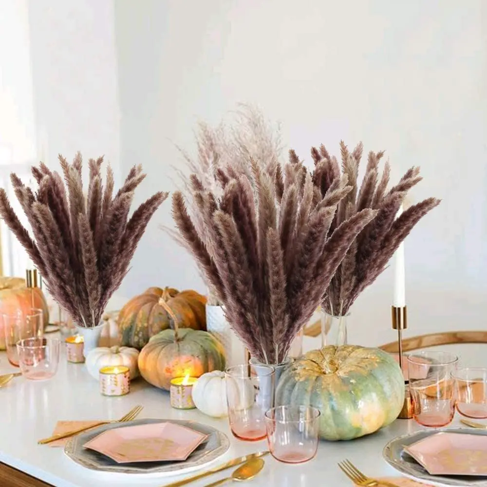 

Dekoration 15-30Pcs Free Shipping Dried Pampas Grass Decor Wedding Flower Bunch Natural Plants for Home Christmas Decorations