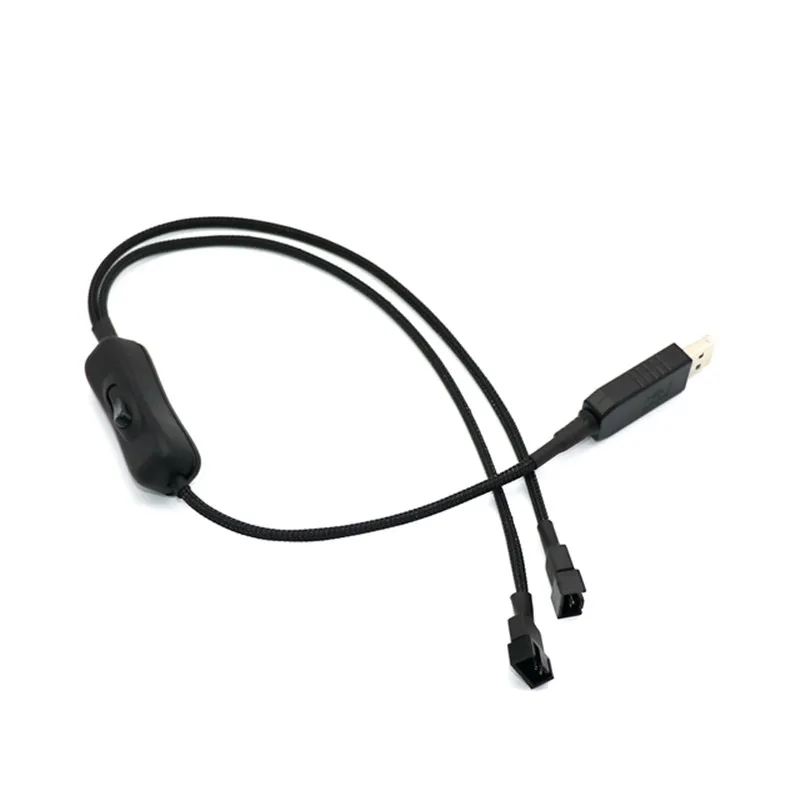 Angitu Скорость 12V/5v Напряжение повышающий USB двойной 3 контактный 4 вентилятор для ПК