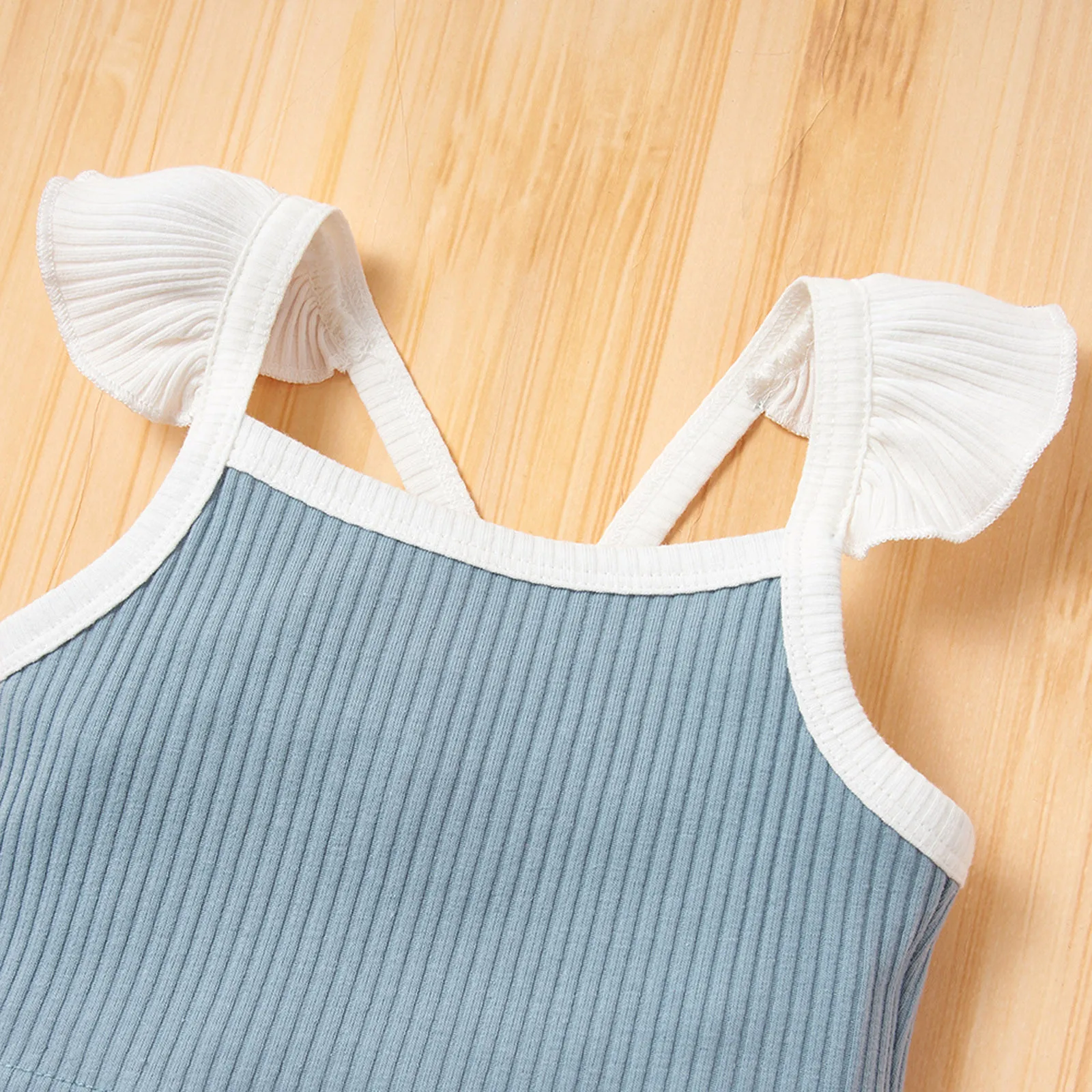 

#5 Sling Jumpsuit Summer Cute Outfit Toddler Baby Girl Cotton Solid Color Comfortable Climbing Clothes Two-piece Suit