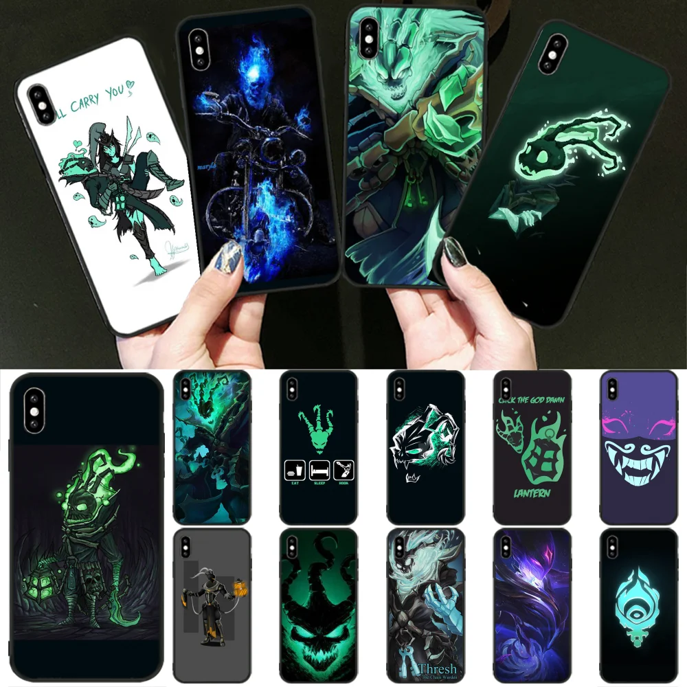 

Reayou LOL SUPPORT Thresh Luxury Unique Design Phone Cover for iPhone 11 pro XS MAX 8 7 6 6S Plus X 5 5S SE XR cover
