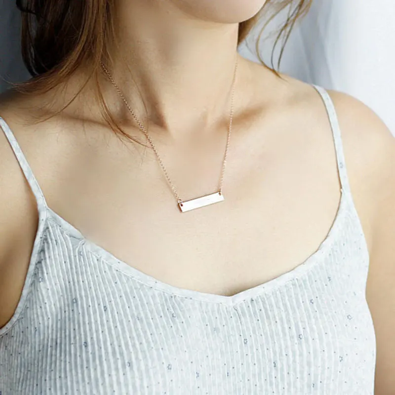 Женские ожерелья с гравировкой координатами по ширине локацией ювелирные