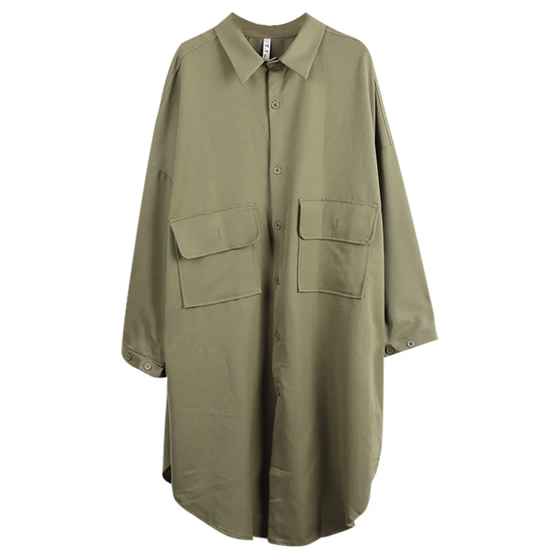 Lazy Wind Shirt Loose Medium Long Bat Sleeve Sunscreen Women's Summer Thin Coat Fashion | Женская одежда