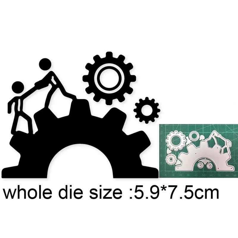 

Craft dies Couple Doll Gear Metal Cutting Dies Embossing Die Cut Scrapbook die Paper Craft Knife Mould Blade Punch Stencils dies