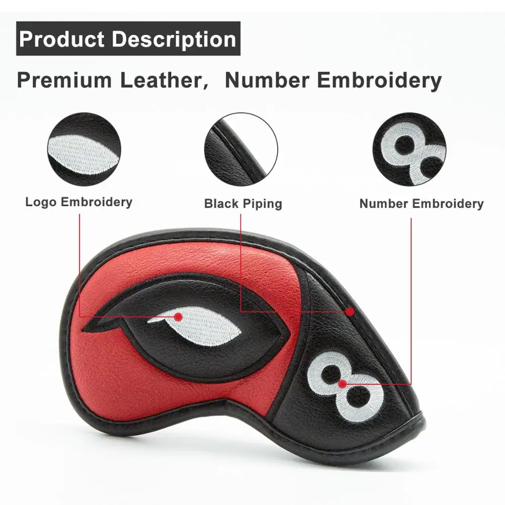 Железная головка клюшки для гольфа Чехлы Набор 10 шт./компл. клуб Железный