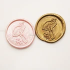 Штамп для восковой печати-1 шт. штамп для восковой печати в форме грибаштамп для восковой печати в лесукомплект для запечатывания восковой печатиИндивидуальные уплотнения