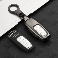 zinc alloy car key cover case for audi a6 a7 a8 q8 e tron c8 d5 a8l a6l 2018 2019 2020 cover accessories car key protection