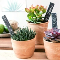 5 pcs slate stone horticultural label inserting ground card used for plants saplings fruits gardens potted plants labels