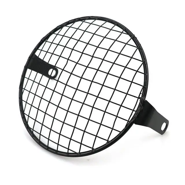 

7 inch Motorcycle Universal Vintage Headlight Protector Retro Grill Light Lamp Cover Motorbike Headlight Protector Net