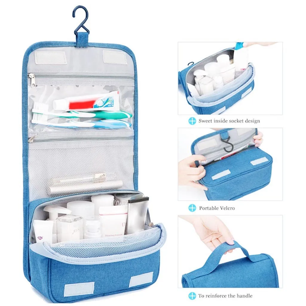 Дорожная сумка для туалетных принадлежностей органайзер из полиэстера хранения