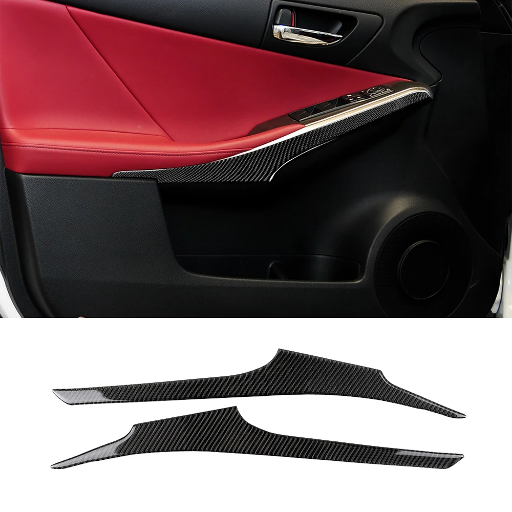 

for Lexus IS250 2013-2020 Inner Door Armrest Decoration Cover Trim Sticker Decal Car Interior Accessories Carbon Fiber