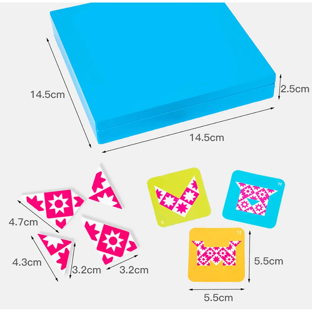 

Wooden Toys Mirror Imaging Puzzle Children Kids Education Sensory Spatial Thinking Logical Reasoning Educational Toys