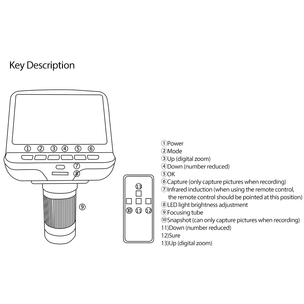 Цифровой микроскоп AD106 220X с USB и ЖК-дисплеем 4 3 дюйма для ремонта телефонов