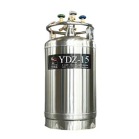 ydz 15 stainless steel nitrogen tank small self pressurised liquid nitrogen storage containers for cryogenic freezer