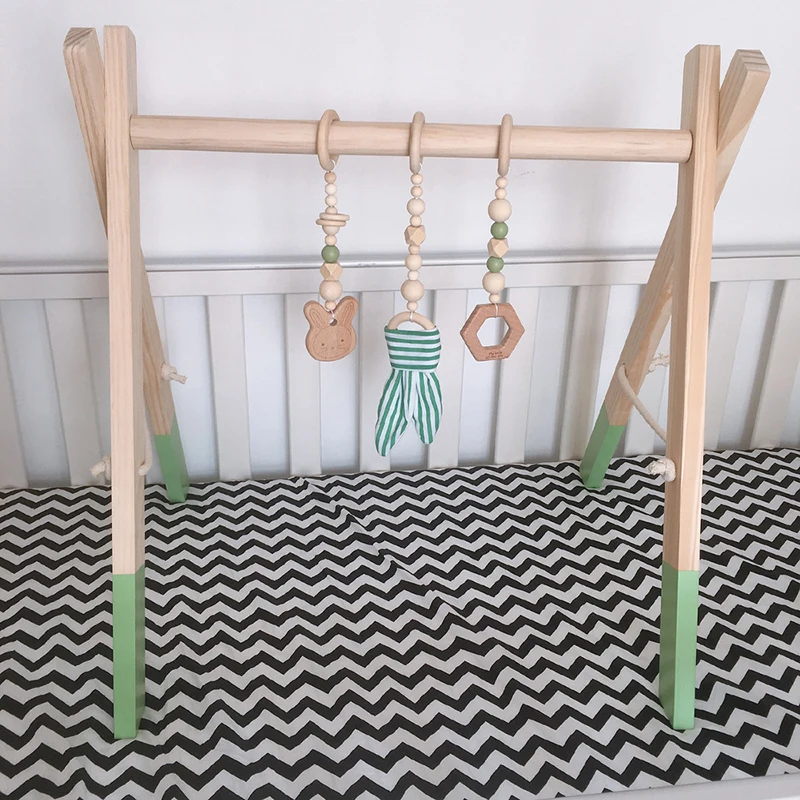 

Baby Wooden Rattle Teether Toy Beech Leaf Pendant Play Gym Room Decor Kid Stroller Hanging Ornament Tiny Rod Crib Rattle Pendant