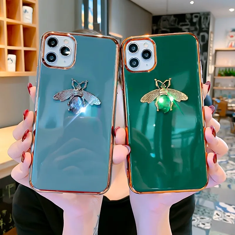 Роскошный брендовый силиконовый 3D чехол для iPhone 11 Pro Max X XS XR 6S 7 8 plus|Бамперы| |