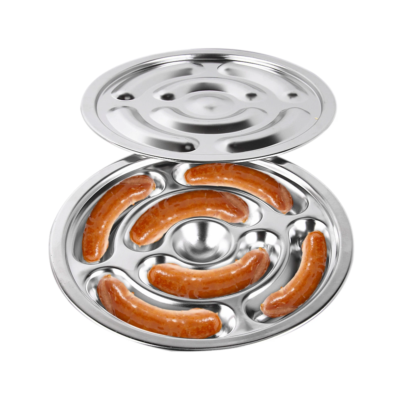 

Hot Dog Mold 6 grid Stainless Steel DIY Sausage Non-stick Sausage Mould baby food supplement mold ham hot dog steamed cake mold