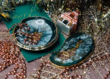 4 шт. смешанный блестящий порошок 1 мм УФ-смола наполнение в ассортименте для