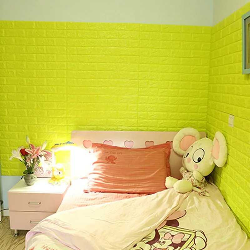 3D самоклеящийся мягкий пакет для кирпича наклейки на стену панель наклейка