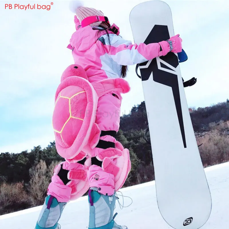 Игривая сумка зимняя плюшевая игрушка защитное снаряжение для лыж детей и