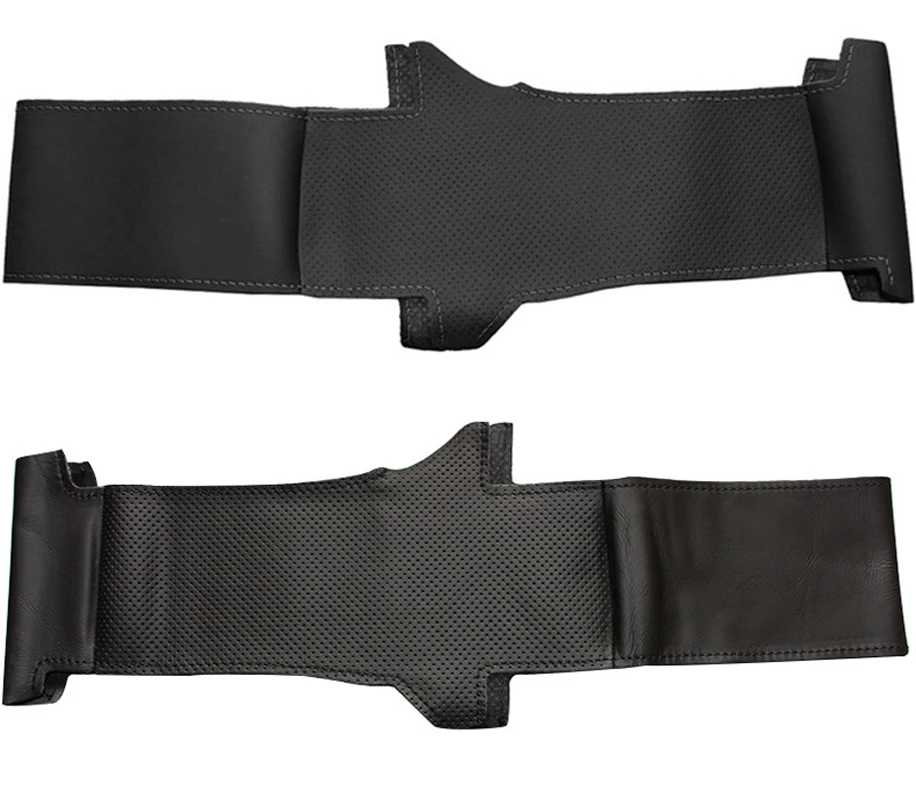 Кожаный чехол на руль для Volkswagen Golf 4 VW Passat B5 1996 2003 Polo 1999 2002 Seat Leon 2004 Skoda Fabia RS 2003|leather