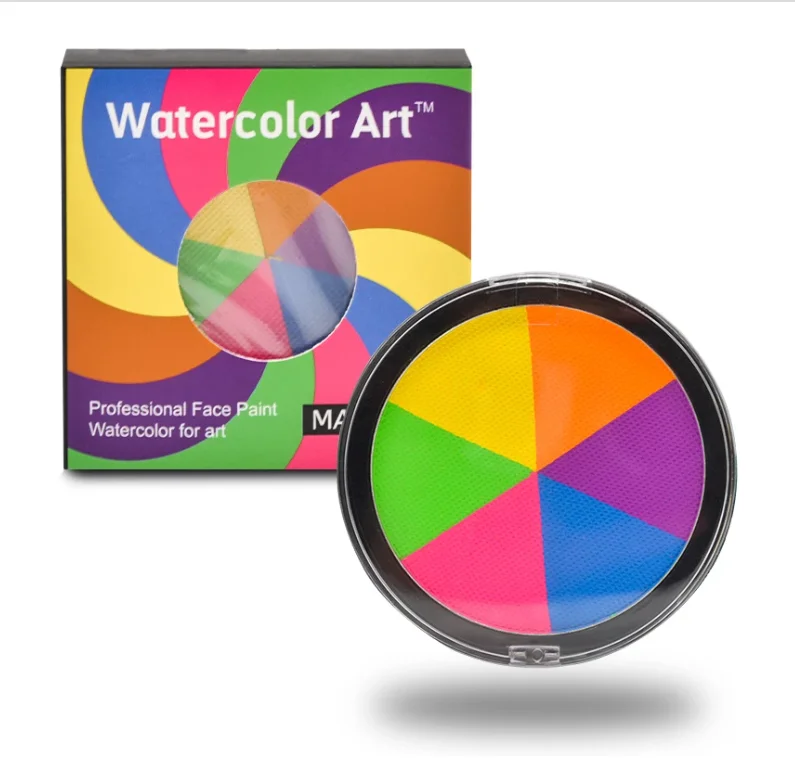 7 цветов краска для макияжа лица и тела художественная рисования хной