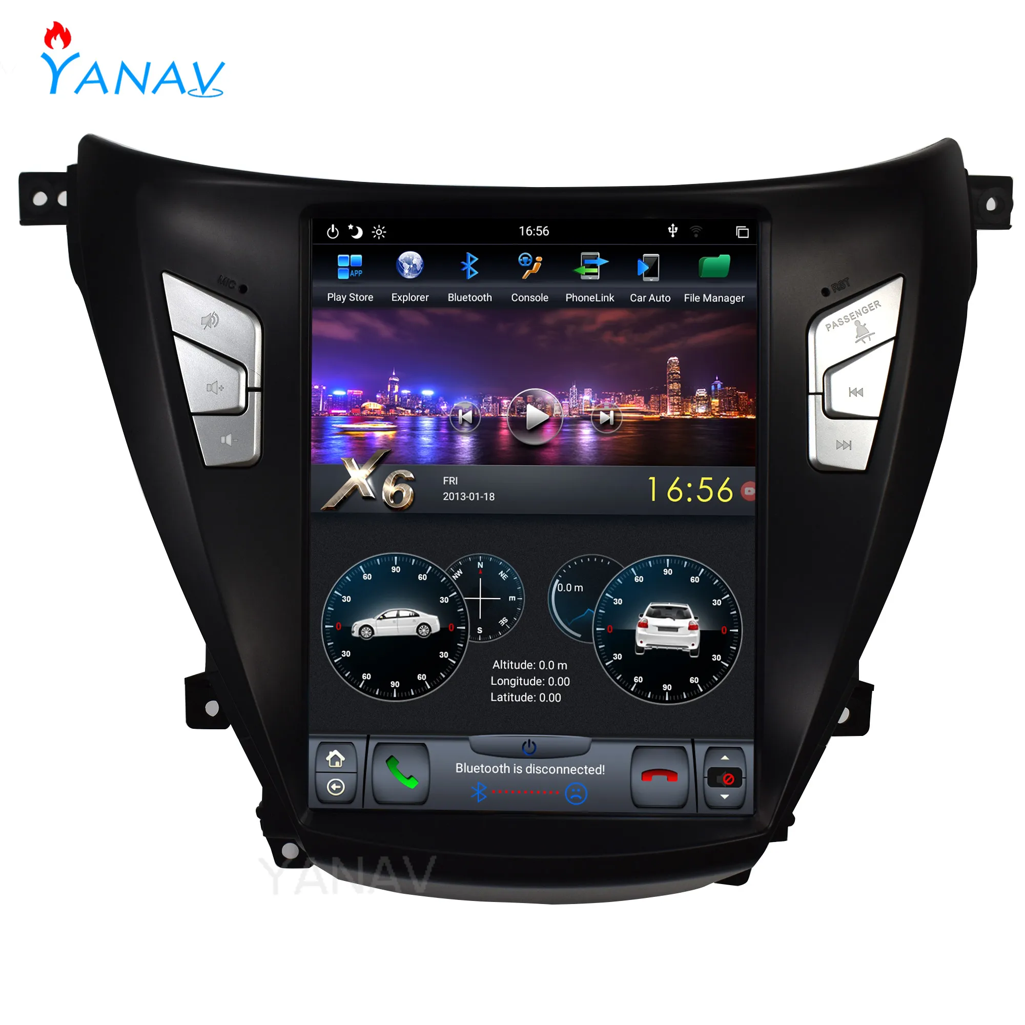

Головное устройство 2 Din Android для Hyundai Elantra Avante 2012-2015 Tesla, автомобильное радио, стереоприемник, GPS-навигация, мультимедийный плеер Wi-Fi