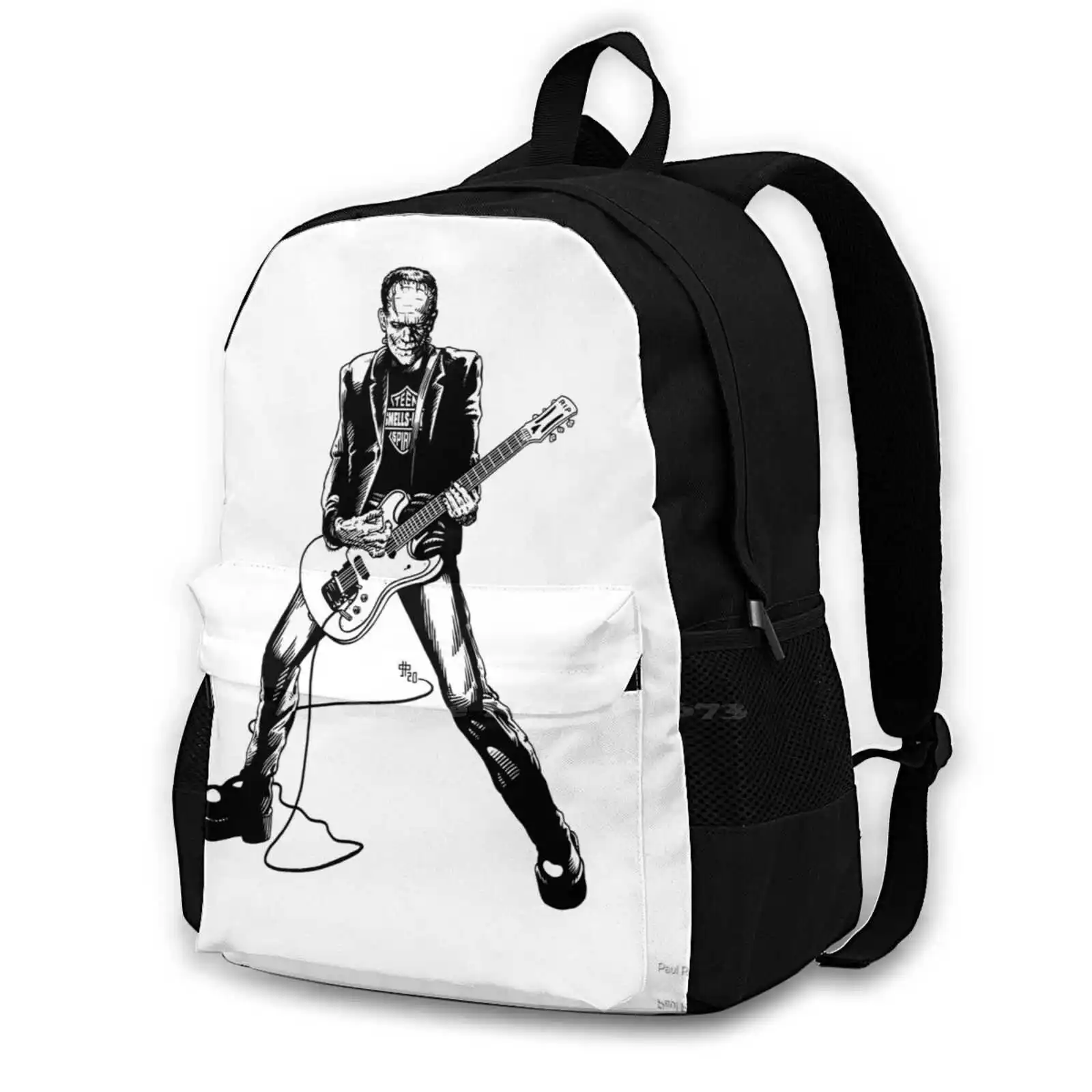 

Smells Like Teen Spirit Fashion Bags Travel Laptop Backpack Paulrafferty Boriskarloff Thefrankensteinmonster