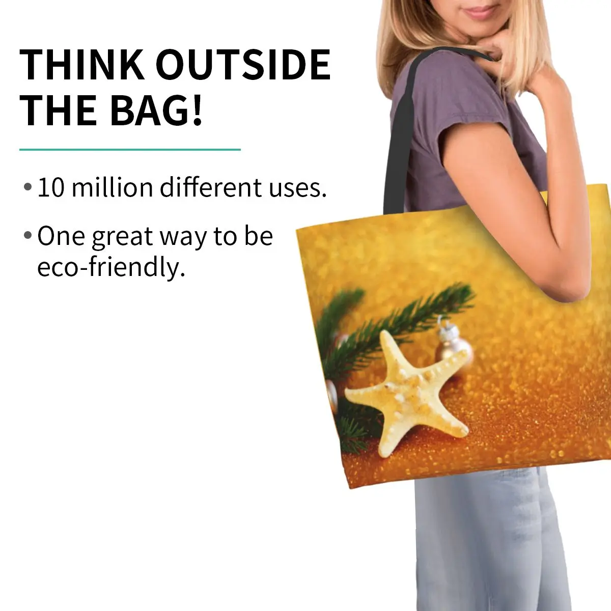 

Женская сумка через плечо с изображением рождественской тропической елки оранжевого мандарина