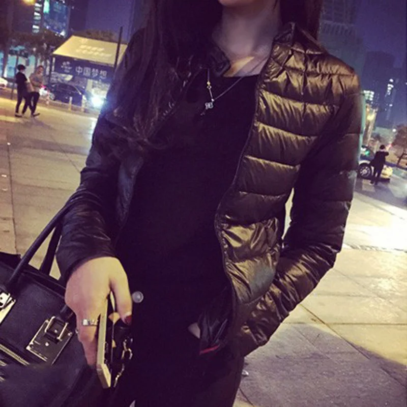 

Autumn Winter Women Jacket Short Down Outwear Female Coat Cotton Padded Warm Jacket Outwear Women Down Coat