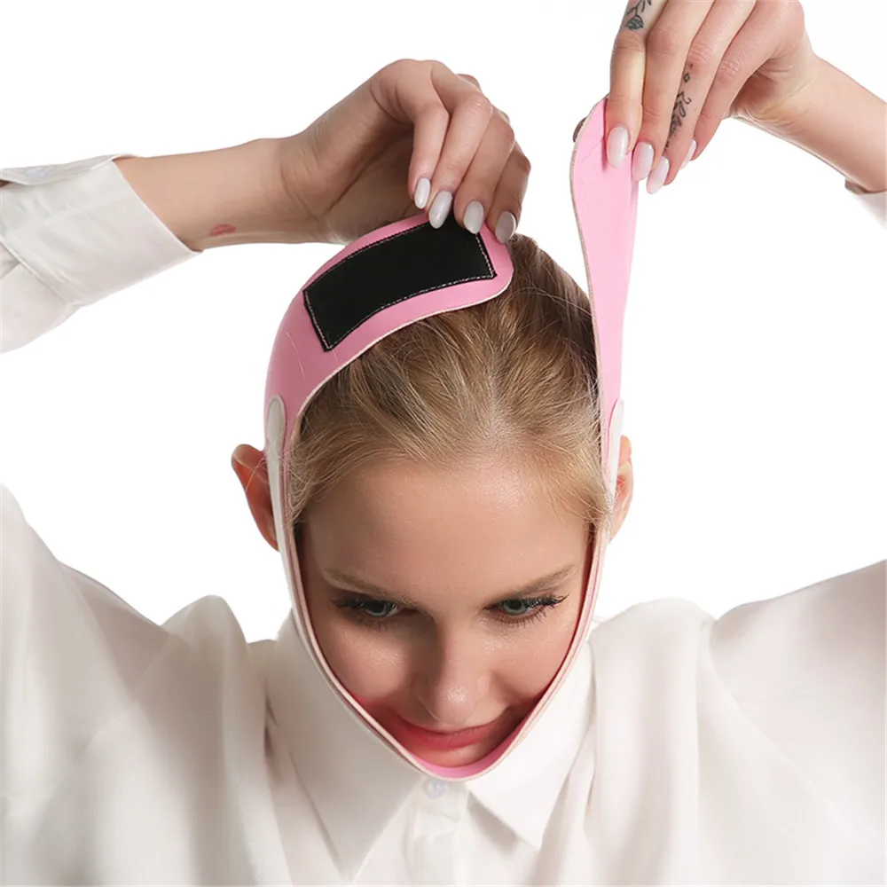 Профессиональный ремень для подтяжки подбородка лица 360 ремешок шеи похудения V