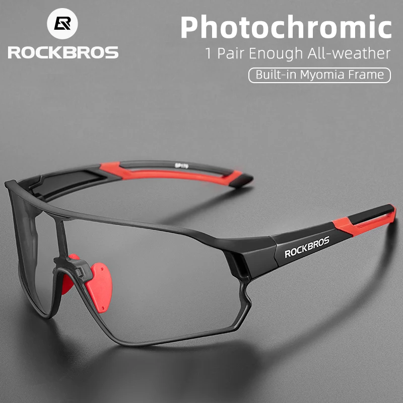 

ROCKBROS Cycling Polarized Sunglasses Men Women Photochromic Glasses For Outdoor Sport Motorcycle Eyewear Bicycle Accessories