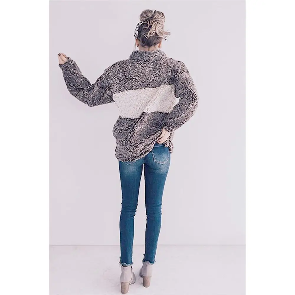 Женские шерстяные плотные флисовые пушистые пальто 2019 зимние теплые куртки с