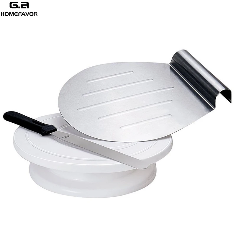 3 шт. инструменты для украшения торта ручной проигрыватель вращающийся стенд