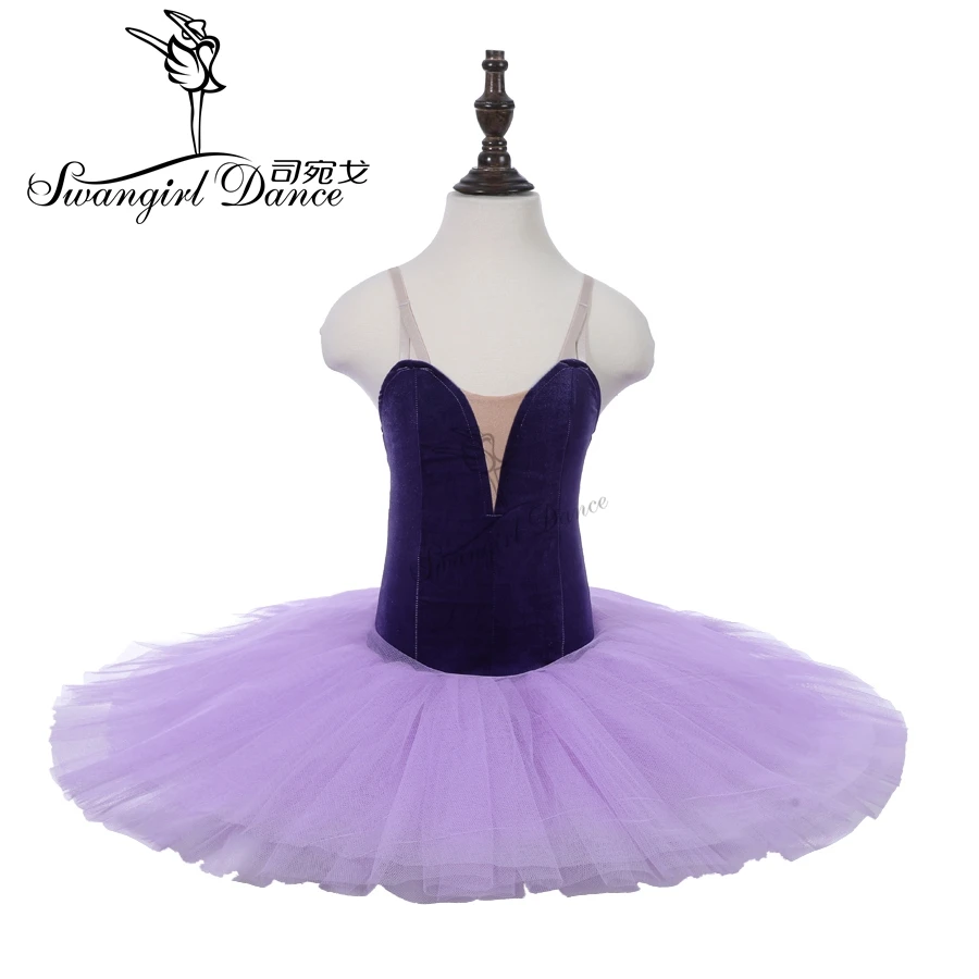 

Rehearsal Ballet Tutu Purple Girls Child Practicing Dance Costumes Leotards Tutu Performance Stage Ballerina Dress PPL18044B