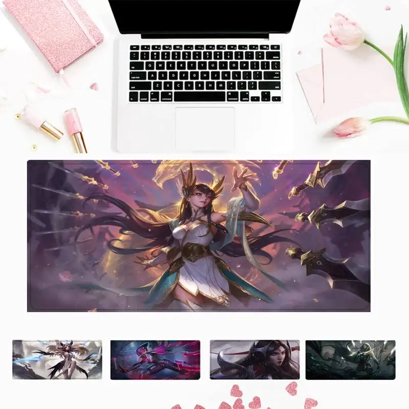 

High Quality LOL Irelia Gaming Mouse Pad Gaming MousePad Large Big Mouse Mat Desktop Mat Computer Mouse pad For Overwatch