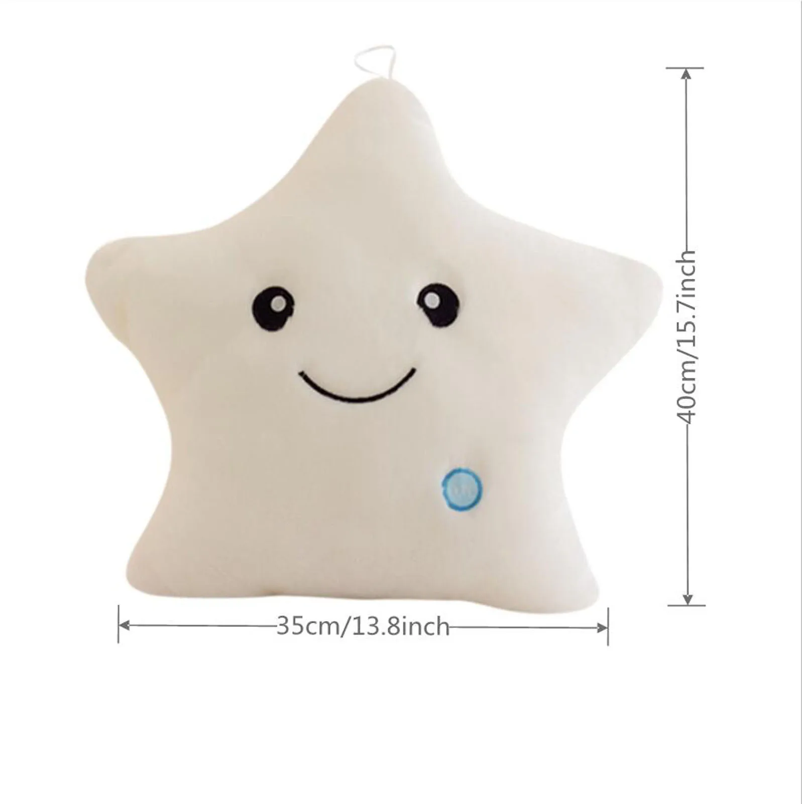 

Colorful Five-pointed Star Luminous Glowing Pillow Soft Stuffed Plush Children Cute Toy Cushion Creative Led Light Toys Gift
