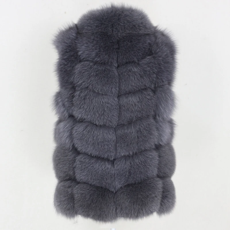 Женская куртка с воротником-стойкой OFTBUY уличная теплая из натурального меха лисы