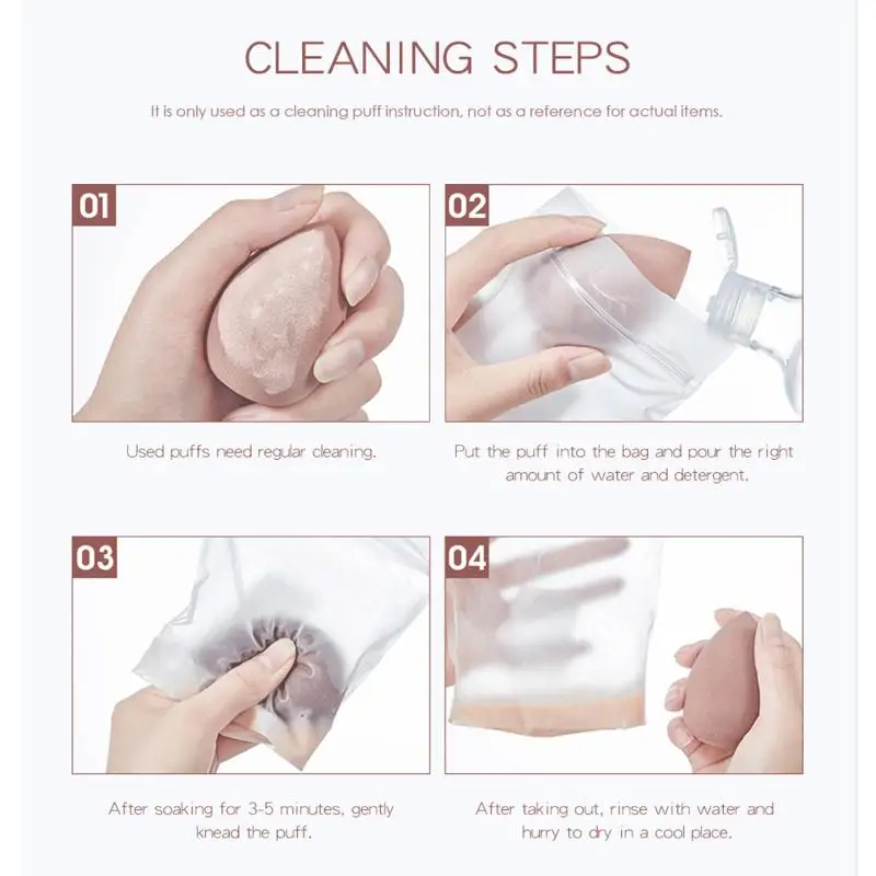 

20PCS/Set Wet And Dry Cosmetic Puff Smooth Women's Makeup Foundation Sponge Reusable Powder Puff Water Drop Blending Shape Hot