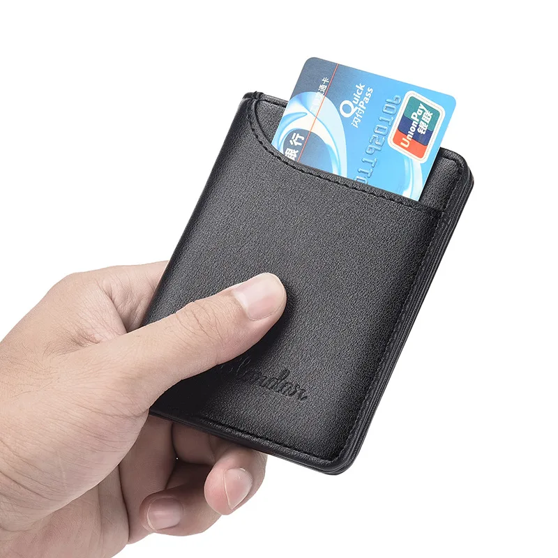 

Ultra-thin Men's Wallet Male Vertical Small Wallet Driver's License Youth Mini Student Coin Purse Card Holder Purses
