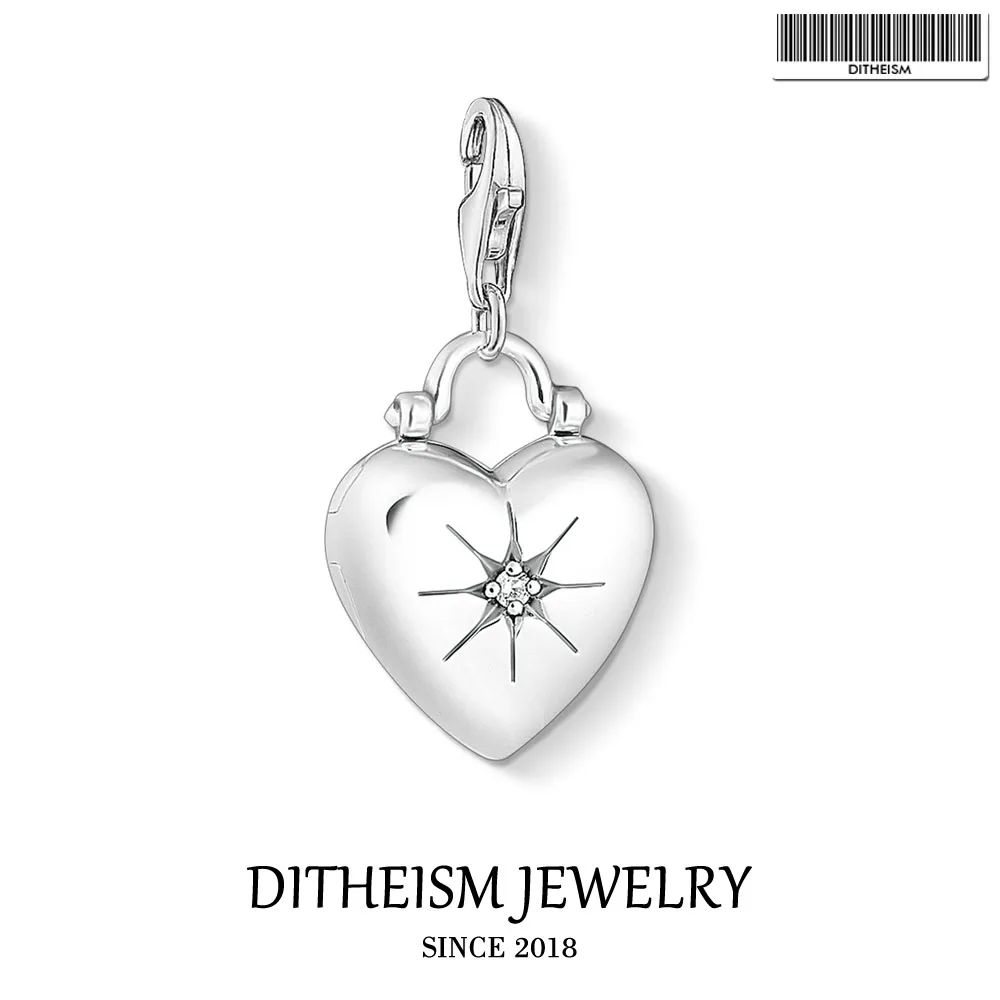 Подвеска-медальон в форме сердца Весенняя Новая бижутерия из стерлингового