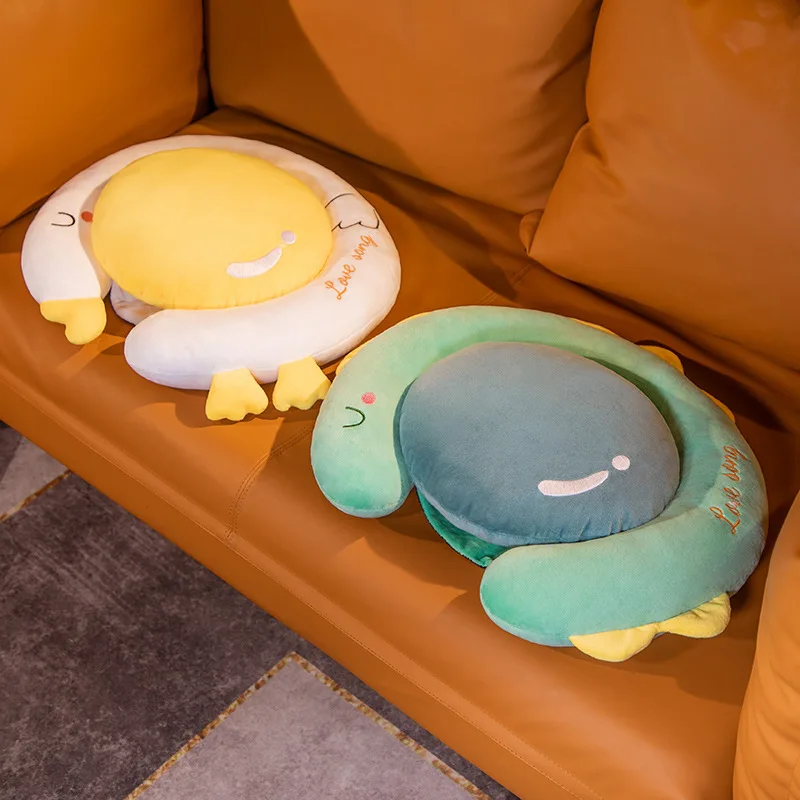 Coj&iacute;n de fut&oacute;n de Animal de dibujos animados, suave, estilo japon&eacute;s, para suelo de dormitorio, ventana de Bah&iacute;a, hogar-2