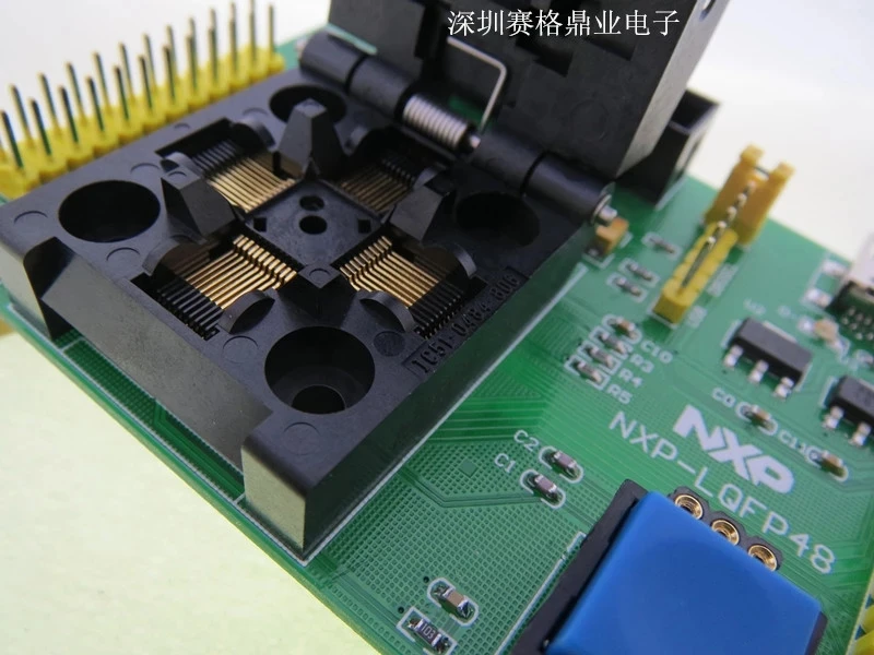 

Оригинальное испытательное сиденье NXP IC LPC2101 LPC2102 LPC2103, программирование сгорания LQFP48, переходник розетки
